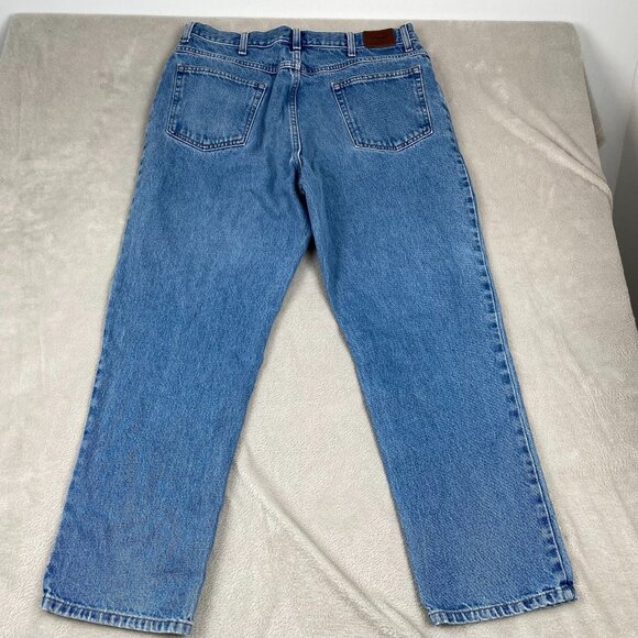 L.L. Bean Men's Jeans 36x29 100% Cotton Natural Fit Straight Leg Blue Denim - Picture 13 of 13